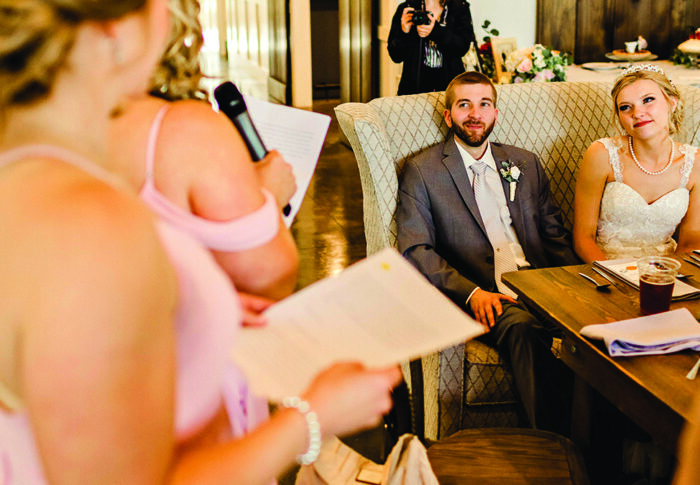 a Toast to the Bride in Letter Form